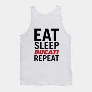 Eat Sleep Ducati Repeat Tshirt Tank Top